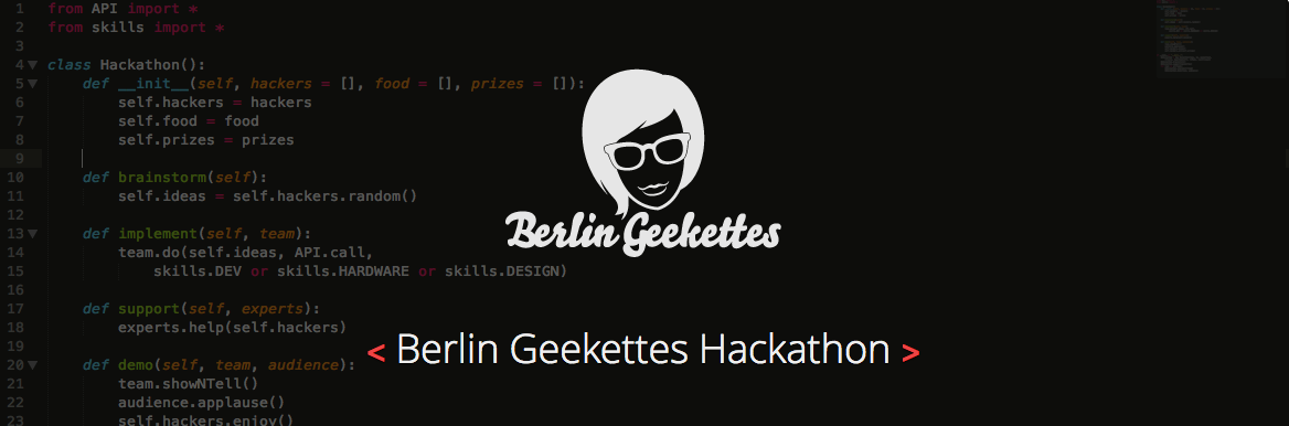 Berlin Geekettes Hackathon